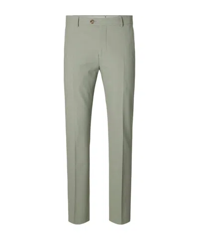 Selected Slim-fit Dress Trousers In Animal Print