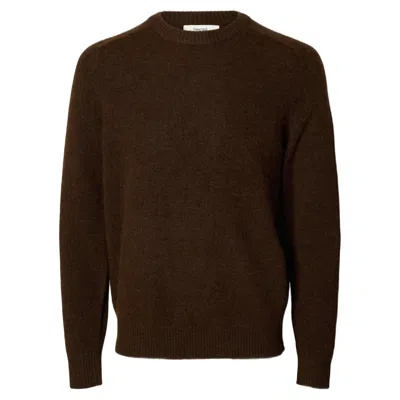 Selected Sweater  Homme Rai Ls Knit Reg Neck Crew - Delicioso In Other