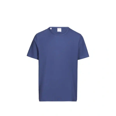 Selected T-shirt En Coton In Blue