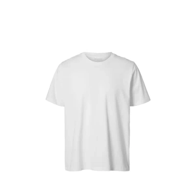Selected T-shirt En Coton In White
