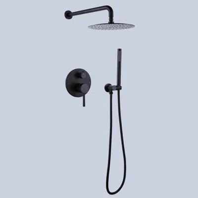 Selected Two Handles Shower Faucet Rough-in Valve In Matte Black