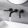 Selected Wall Mounted Bathroom Faucet In Black