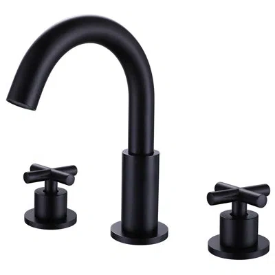 Selected Widespread Bathroom Faucet In Matte Black
