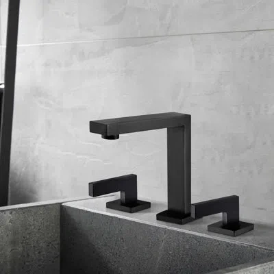 Selected Widespread Bathroom Faucet In Matte Black