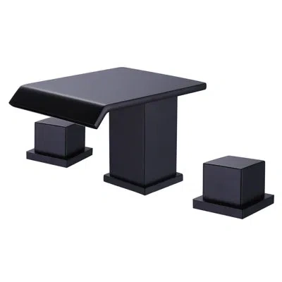 Selected Widespread Bathroom Faucet In Matte Black