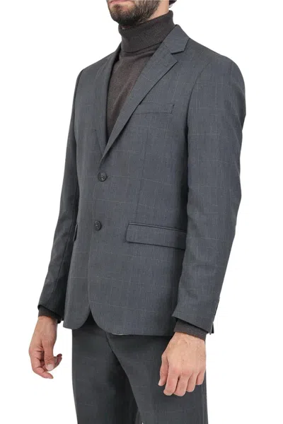 Selected Wool Blend Jacket - Grey In Gray