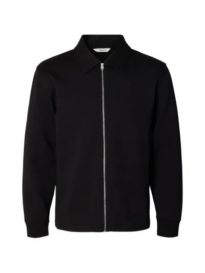 Selected Zip-fastening Jacket In Black