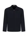 Selected Zip-up Collared Jacket In Black