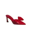 Selena Selena Women's The Vixen Bow Mule In Reckless Red In Red