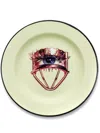 Seletti 16844 Enamel Eye Plate In Green