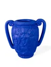 Seletti Amphora Relief Vase In Blue