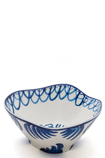 Seletti Bowl 'classic On Acid Pajaro' In Blue