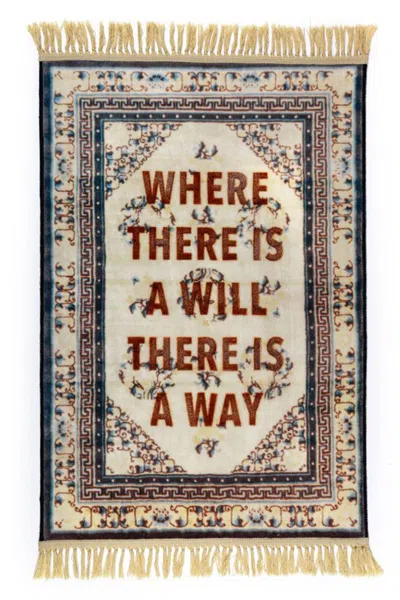 Seletti 'burnt Carpet The Way' Rug In Multi