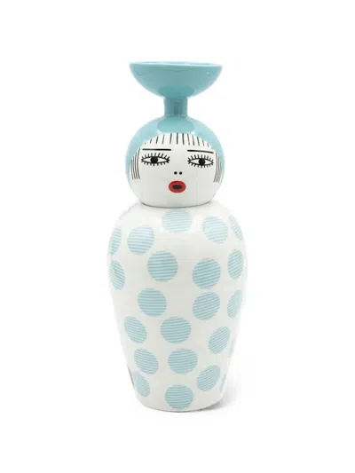 Seletti Canopie Kiki Hand-painted Jar In Blue