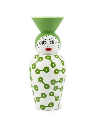 Seletti Canopie Pietra Jar In Green