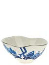 Seletti Chinese Leaves Plates Multicolor In Blue