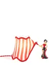 Seletti Circus Lucy Striped Abajour In Multicolour