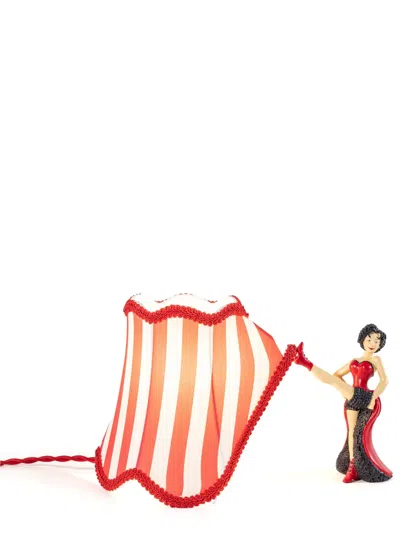 Seletti Circus Lucy Striped Abajour In Multicolour