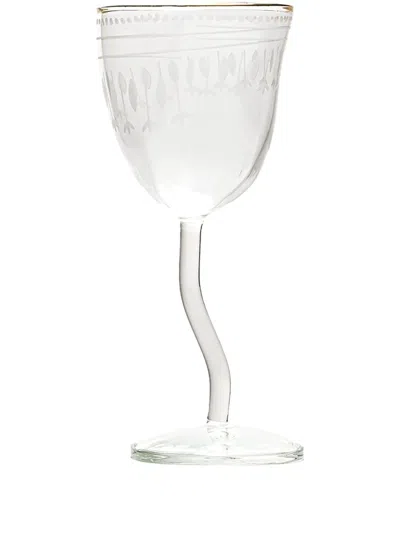Seletti Classic On Acid Traditional Wine Glass In Neutrals