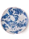 Seletti X Diesel Living Blu Chinoiserie Porcelain Plate In Weiss