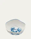 Seletti Diesel Classics On Acid Dragon Bird Bowl In White-blue