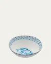 Seletti Diesel Classics On Acid Fiori Bowl In White-blue