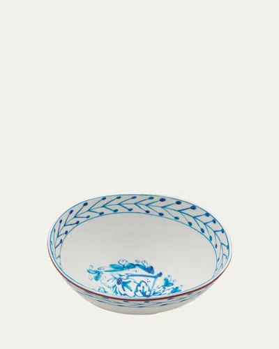 Seletti Diesel Classics On Acid Fiori Bowl In White-blue