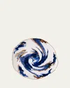 Seletti Diesel Classics On Acid Imari Dragon Dinner Plate In White-blue-yellow