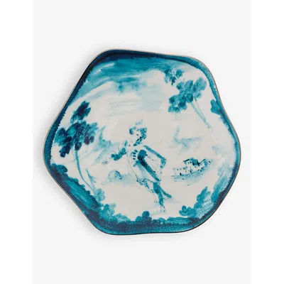 Seletti Diesel Living With  Acid Dessert Fiorentino Porcelain Dessert Plate 21cm