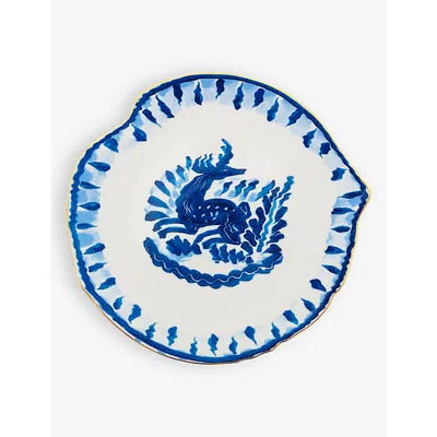 Seletti Diesel Living With  Classics On Acid Deer Porcelain Dessert Plate 21cm