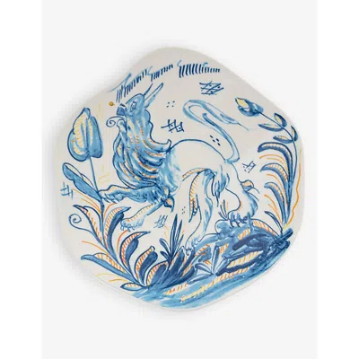 Seletti Diesel Living With  Classics On Acid Leone Porcelain Plate 25.3cm