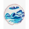Seletti Diesel Living With  Classics On Acid Melting Landscape Porcelain Dessert Plate 21.5cm