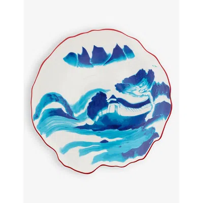 Seletti Diesel Living With  Classics On Acid Melting Landscape Porcelain Dessert Plate 21.5cm