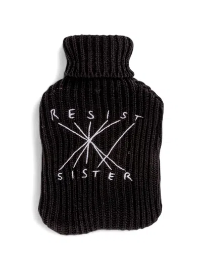 Seletti Dream Knitted Hot Water Bag In Black