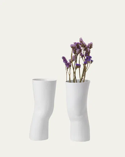 Seletti Elle Vases, Set Of 2 In White
