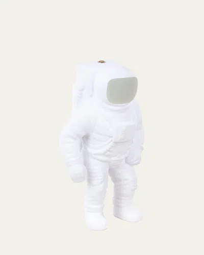 Seletti Flashing Starman Rechargeable Led Table Lamp In White
