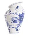 Seletti Floral-print Porcelain Vase In Multi