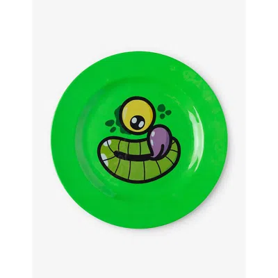 Seletti Gianpiero D'alessandro Monsters Gino Melamine Plate 28.2cm In Green