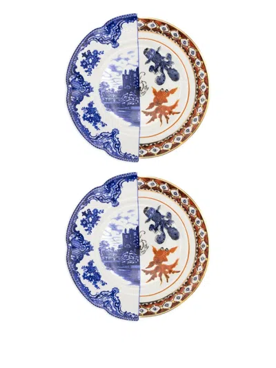 Seletti Goldfish Castle Plate In White