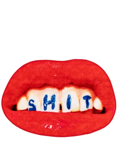 Seletti Graphic-print Mat (60x90cm) In 红色