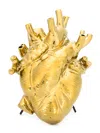 Seletti Human Heart Sculpture In Gold