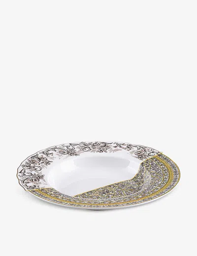 Seletti Hybrid Agroha Printed Porcelain Soup Bowl 25.4cm In Mul
