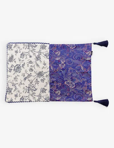 Seletti Hybrid Bersabea Tassel-trimmed Cotton-blend Tablemat 50cm X 35cm