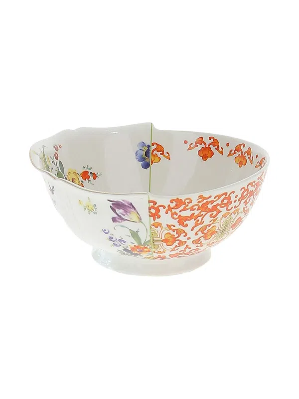 Seletti hybrid contrast-print bowl - White