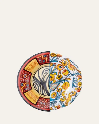 Seletti Hybrid Huaricanga Dessert Plate In Multi
