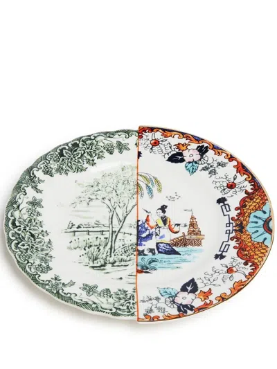 Seletti Hybrid Ipazia Dinner Plate In Weiss