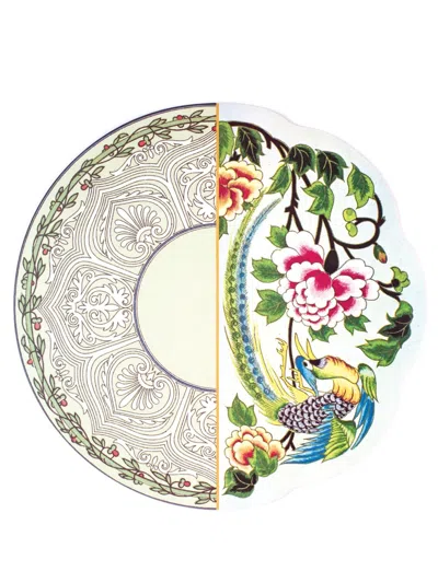 Seletti Hybrid Teodora Floral-print Tablemat (set Of Six) In Grün