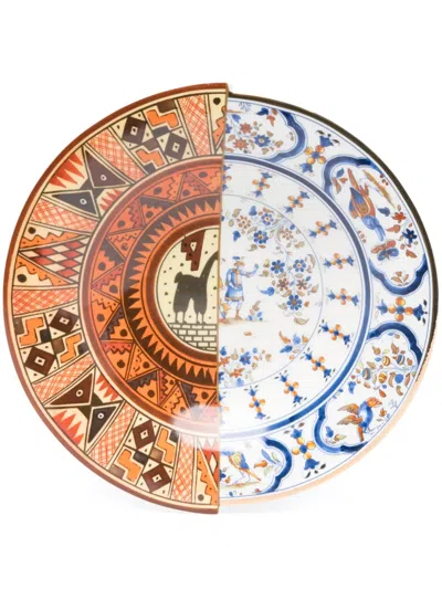 Seletti Hybrid-tula Porcelain Soup Plate (25,4 Cm) In Weiss