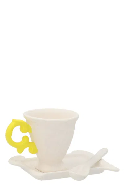 Seletti 'i-wares I-coffee' Set In Yellow
