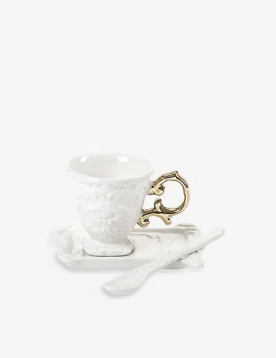 Seletti I-wares Porcelain Cup And Saucer Set